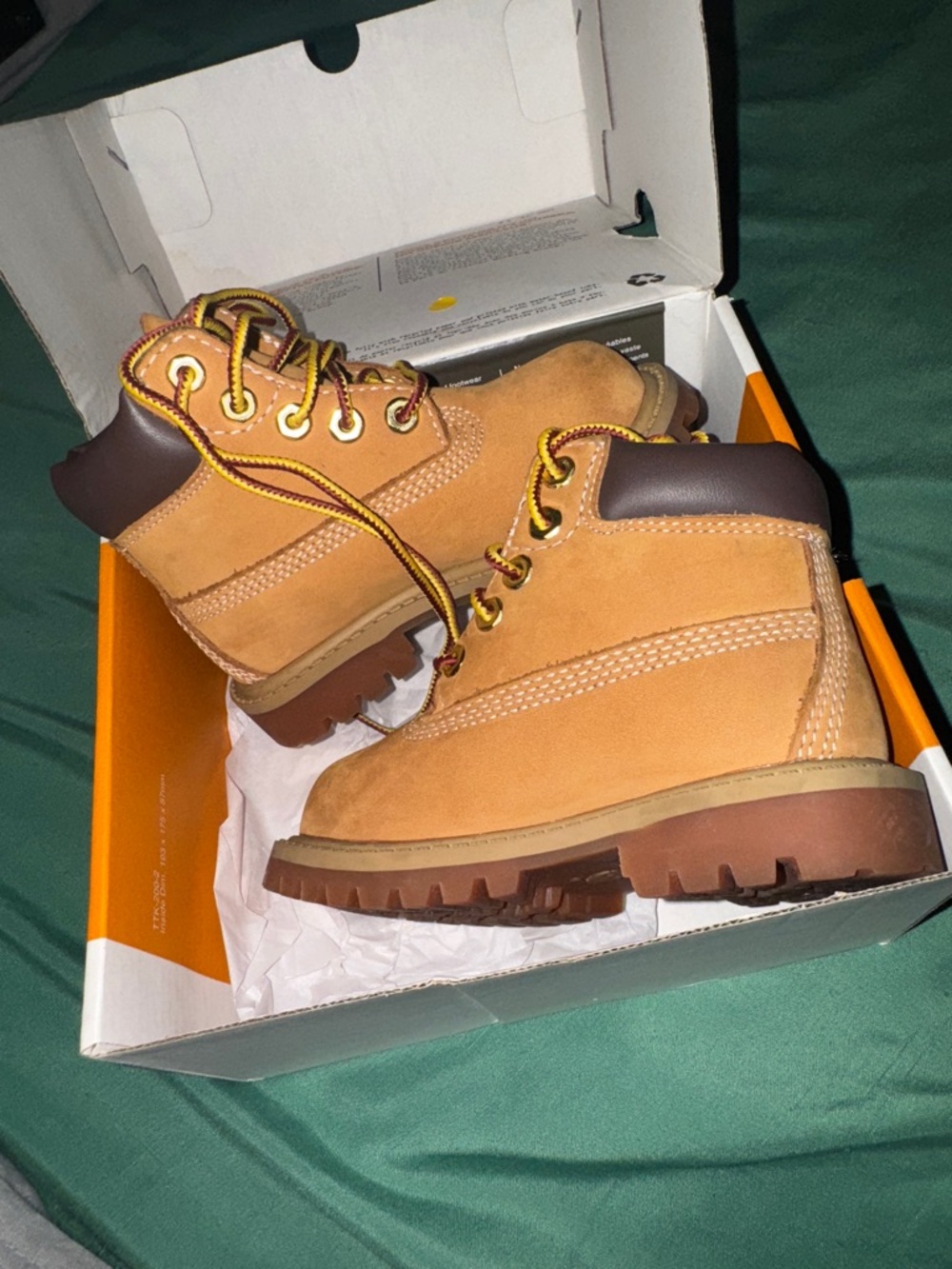Timberland Kids 6" Premium Boot in Wheat/Tan toddler - Picture 8 of 9